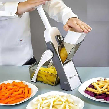 Multifunctional VegetableSlicer โ 5-in-1 Manual Vegetable Cutter