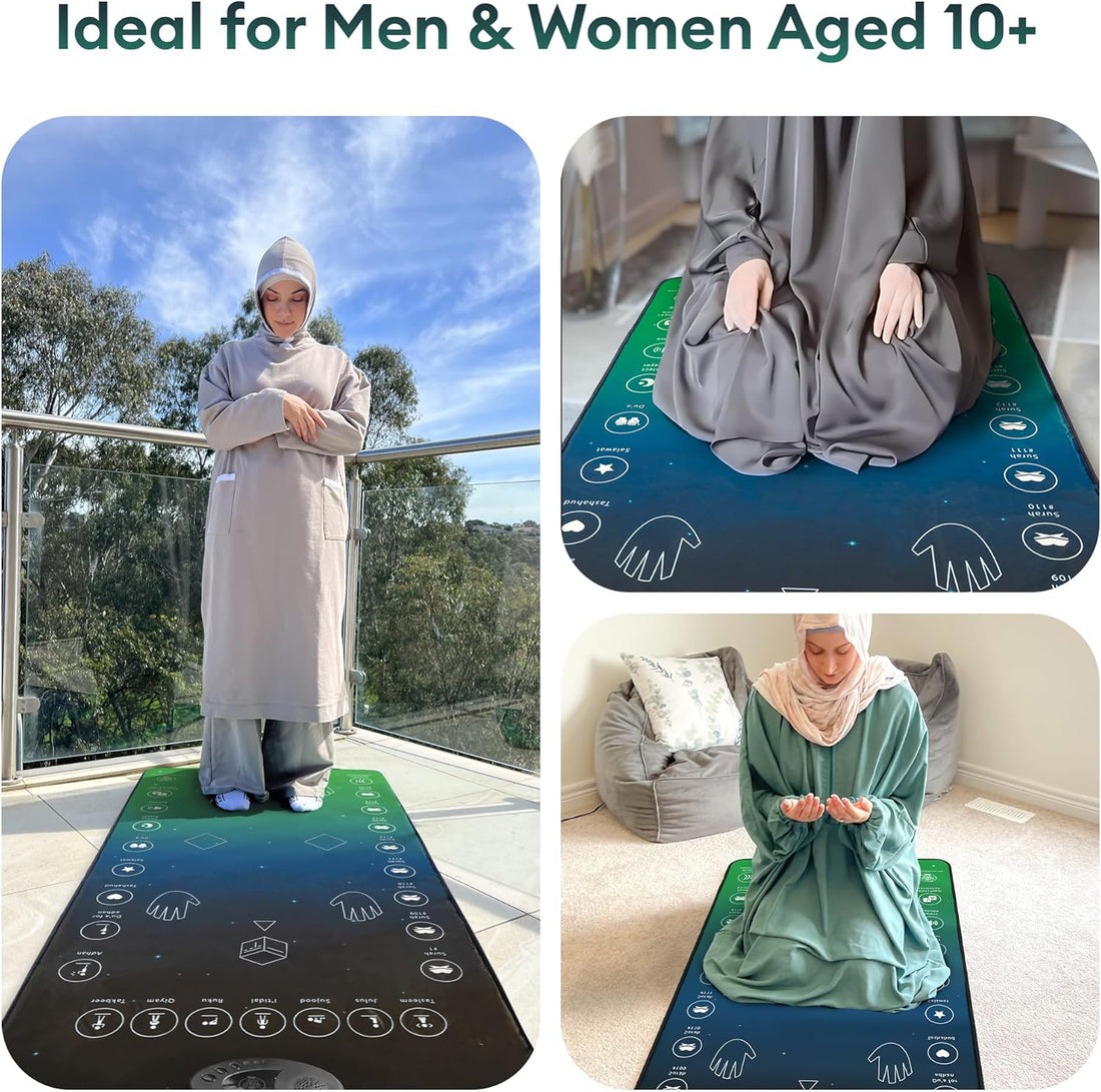 Smart Interactive Adult/Revert Prayer Mat | Original Version | A beautiful Ramadan and Eid gift for loved ones
